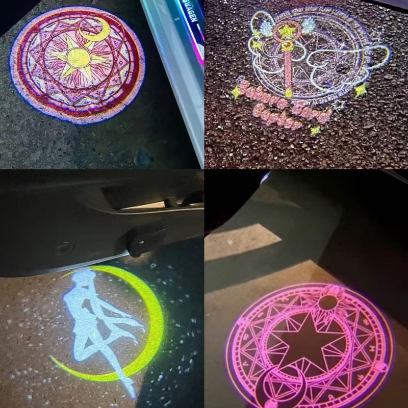 Embroidery Effect - Sailor Moon Anime Car Welcome Light
