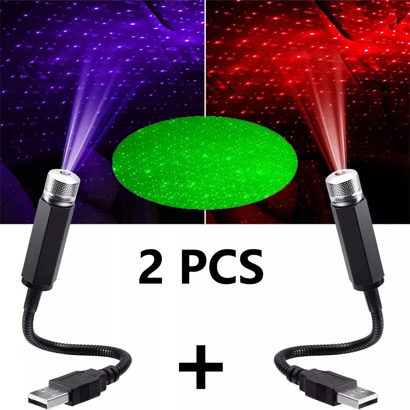 Embroidery Effect - Mini Car LED Star Night Light