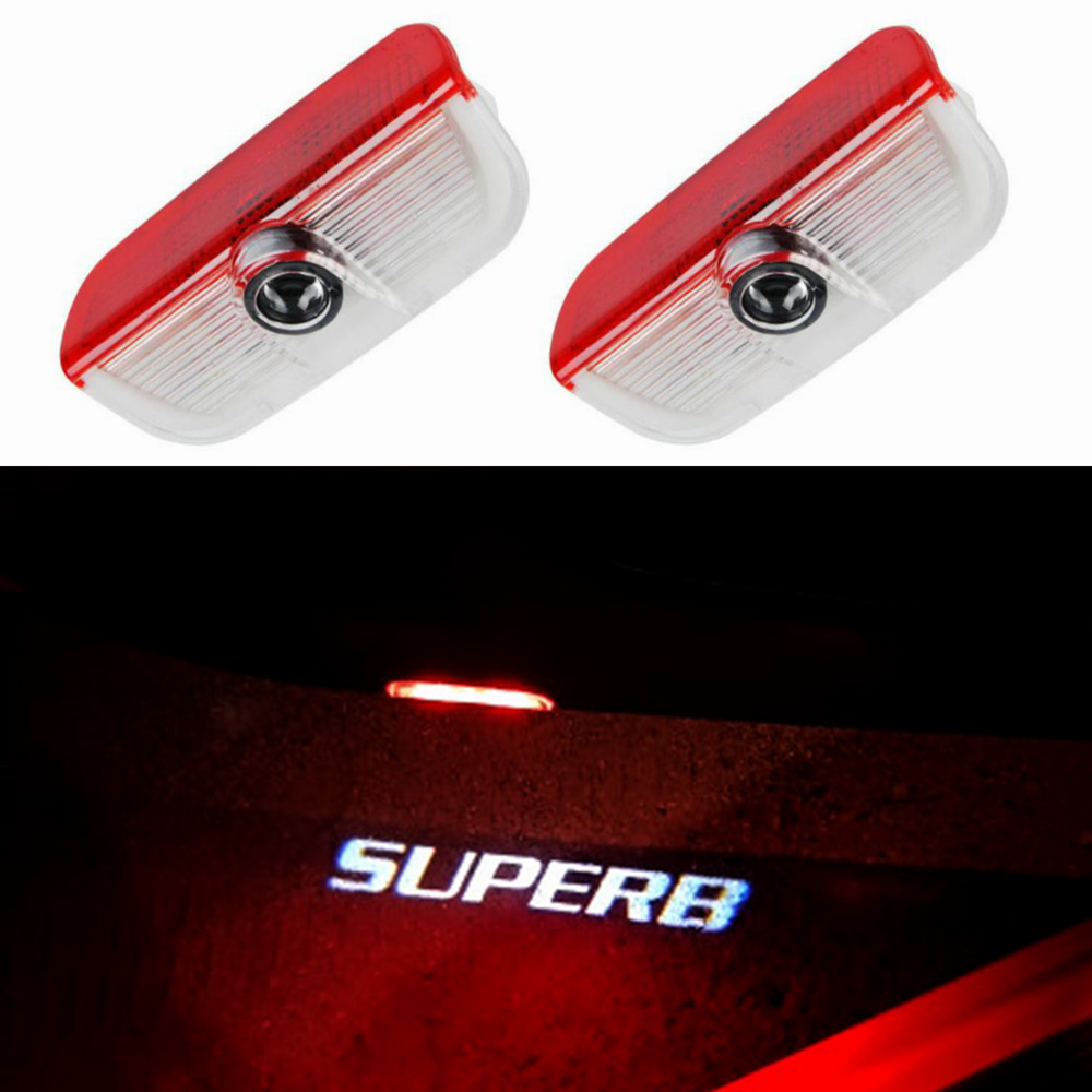 Embroidery Effect - 2PCS LED Car Door Logo Light