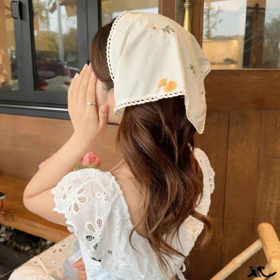Knitted Embroidery Flower Fabr - Embroidery Hoop Square 评论和价格