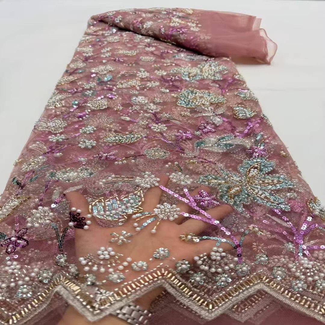 5yard Sequin bead tube embroid - Embroidery Wedding 评论和价格