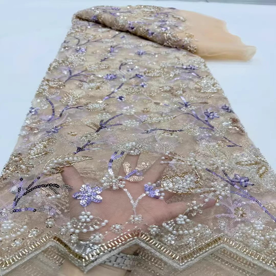 5yard Sequin bead tube embroid - Embroidery Wedding 评论和价格