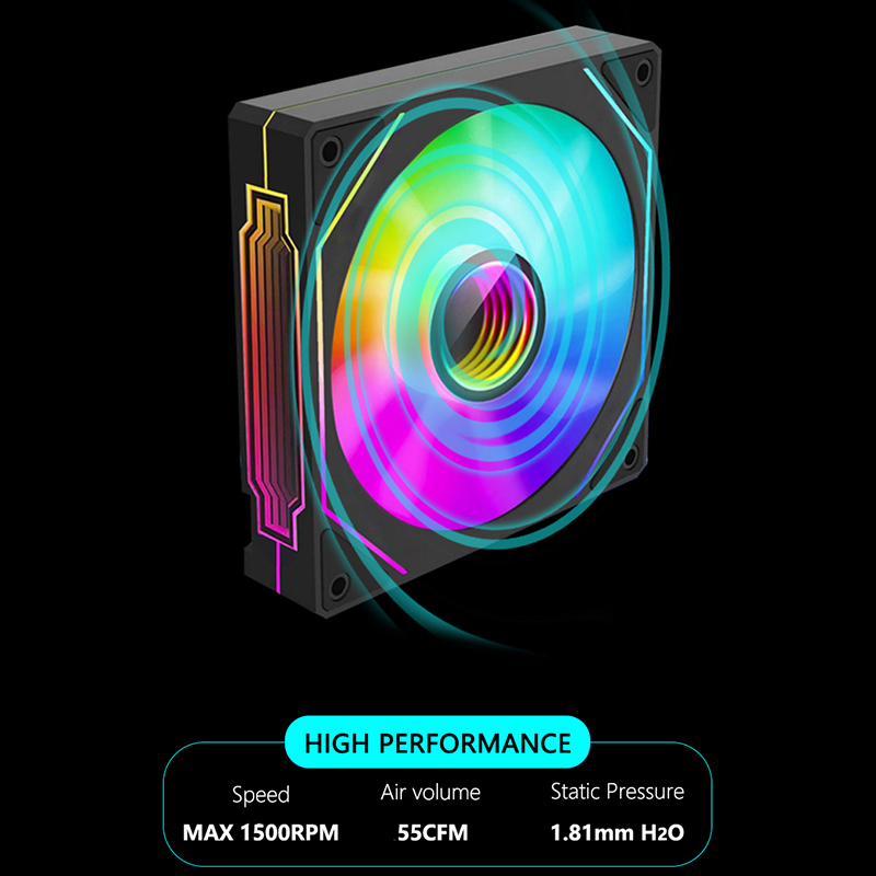 JUMPEAK MS120 120mm Case Fan 5 - Embroidery Effect 评论和价格