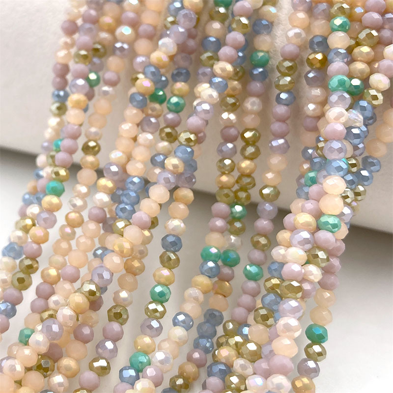 2mm Crystal Beads Mixed Color  - Embroidery Glass Beads 评论和价格