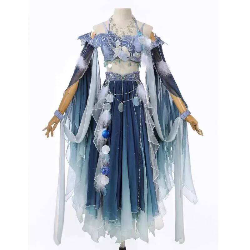 Exotic Blue Dress Heavy Embroi - Embroidery Style 评论和价格