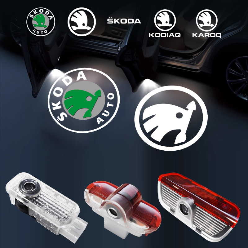 2Pcs Car Door Welcome Lights L - Embroidery Effect 评论和价格