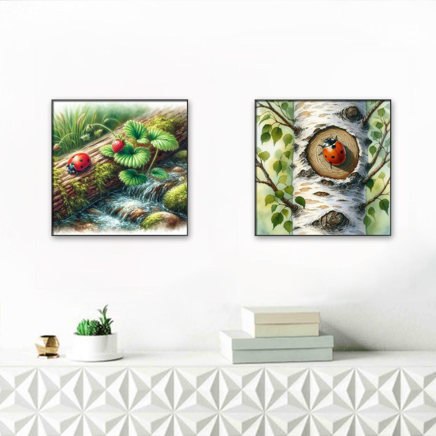 New Ladybug insect DIY AB Diam - Embroidery Lady Bug 评论和价格