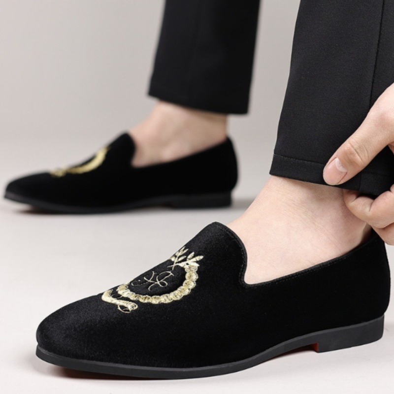 Luxury Designer Loafers Suede  - Embroidery Wedding 评论和价格