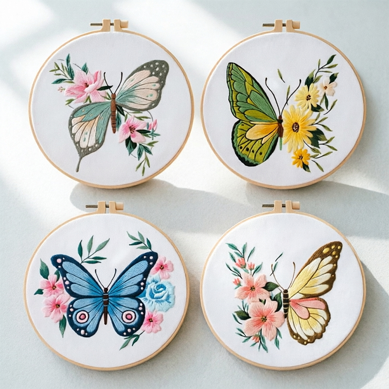 1pc 20X20CM 7.87 inch Embroide - Embroidery A 评论和价格