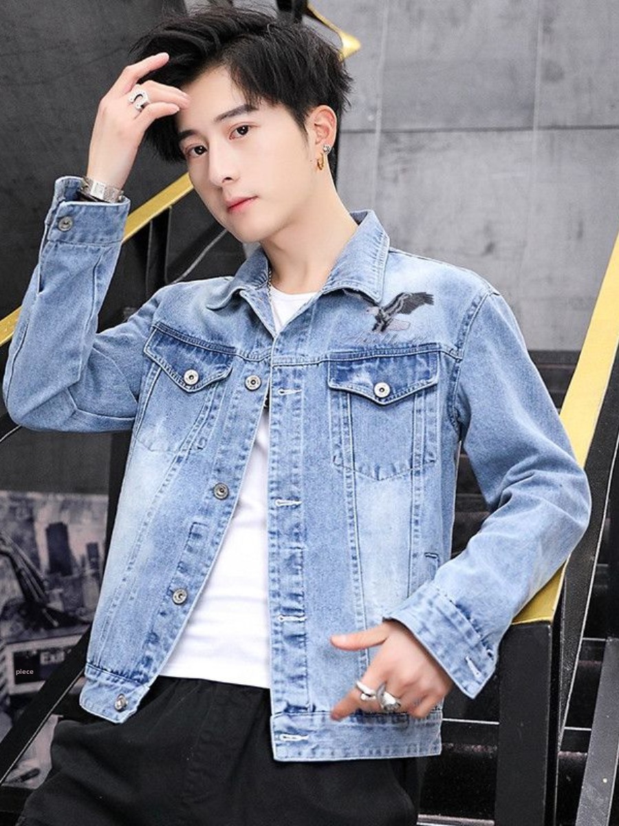 New 2026 Men's Denim Jacket Sp - Embroidery Vest 评论和价格