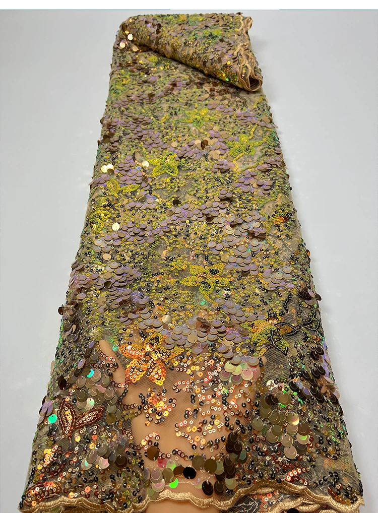 1yard Multi colored bead patte - Embroidery Wedding 评论和价格