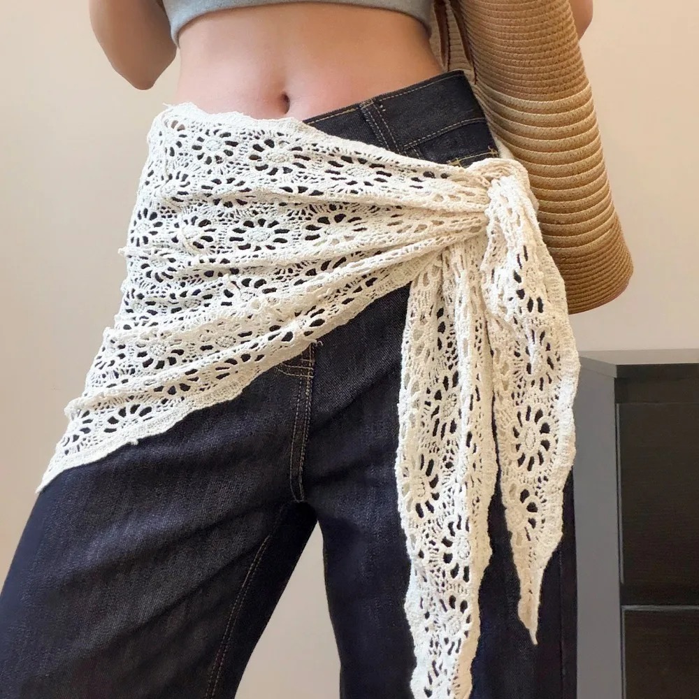 Knitted Hollow Hip Curtain Out - Embroidery Hoop Square 评论和价格