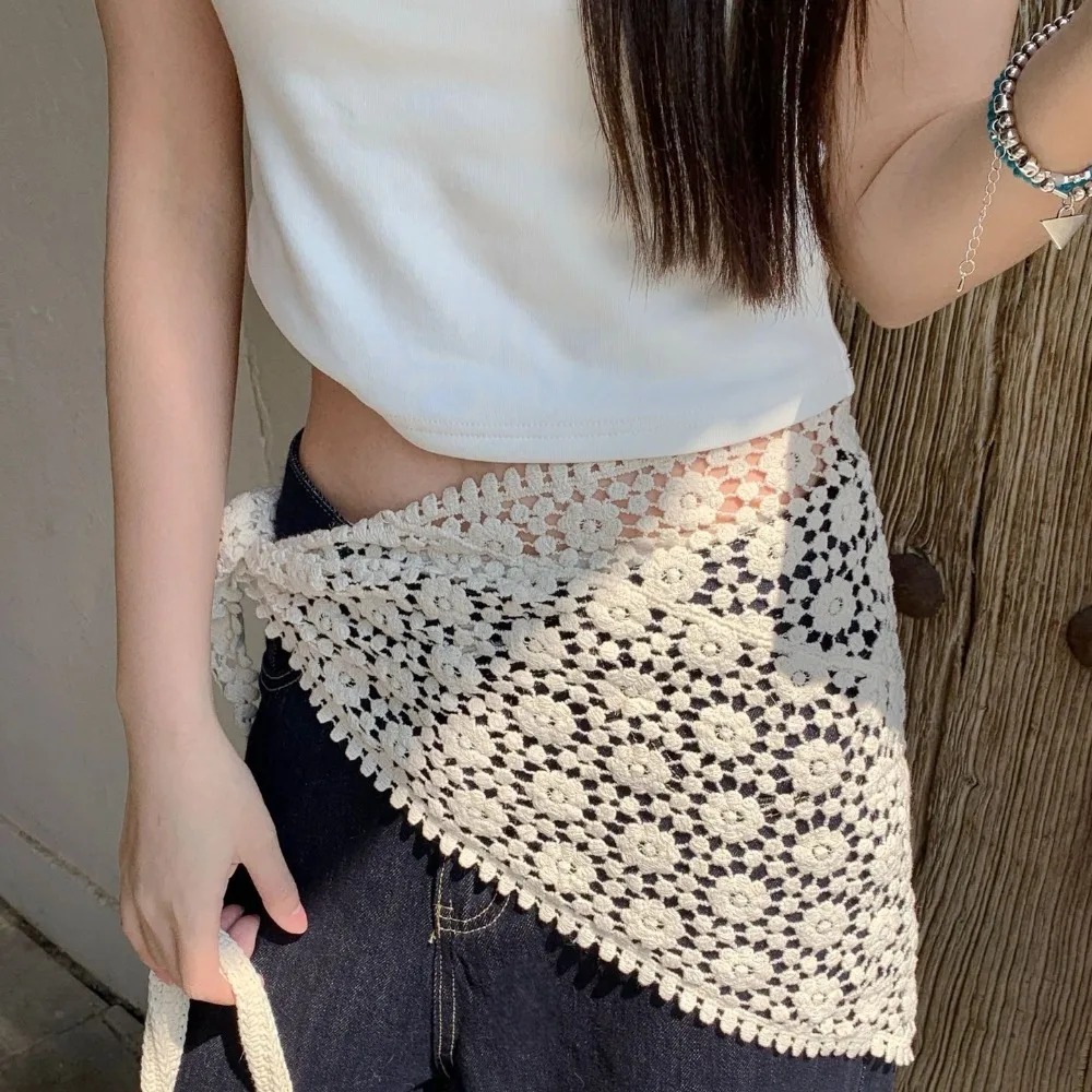 Knitted Hollow Hip Curtain Out - Embroidery Hoop Square 评论和价格