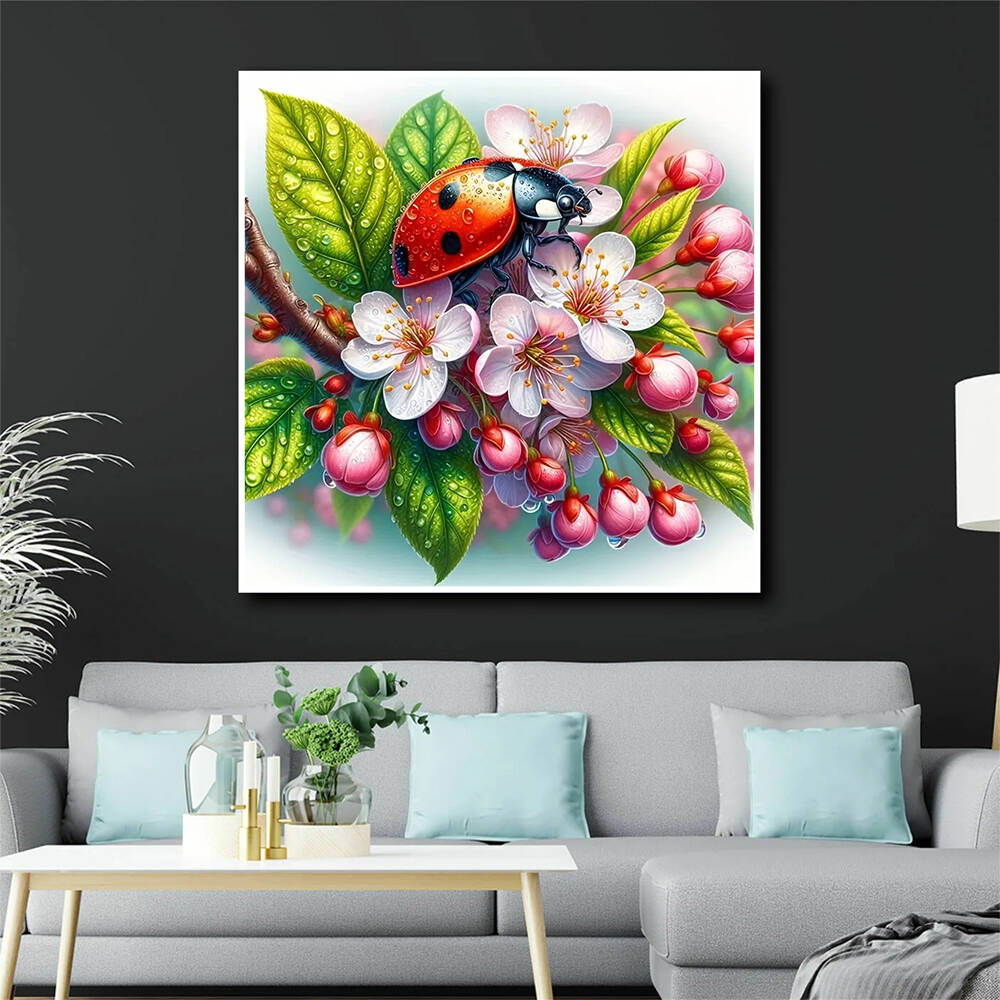 Momoart Diamond Embroidery Lad - Embroidery Lady Bug 评论和价格