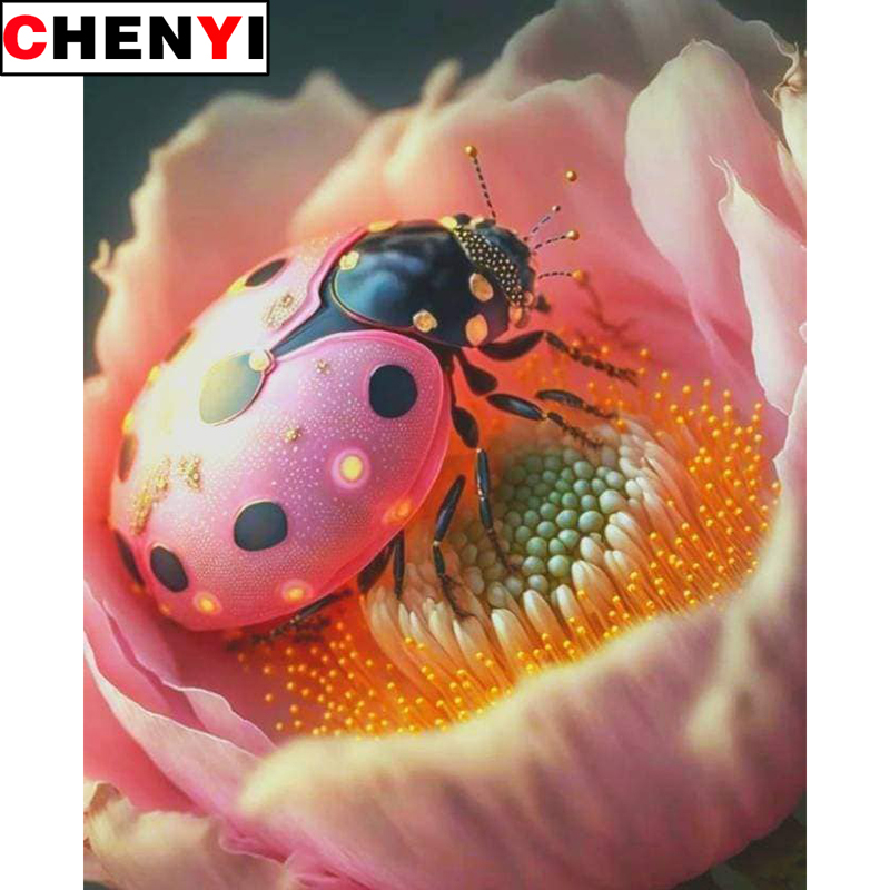 5D Diamond Painting Full Drill - Embroidery Lady Bug 评论和价格