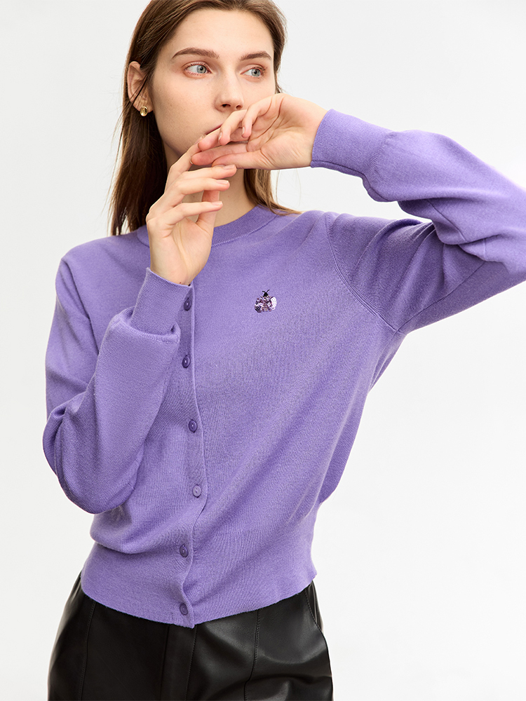 AMII Minimalist Woolly Sweater - Embroidery Lady Bug 评论和价格