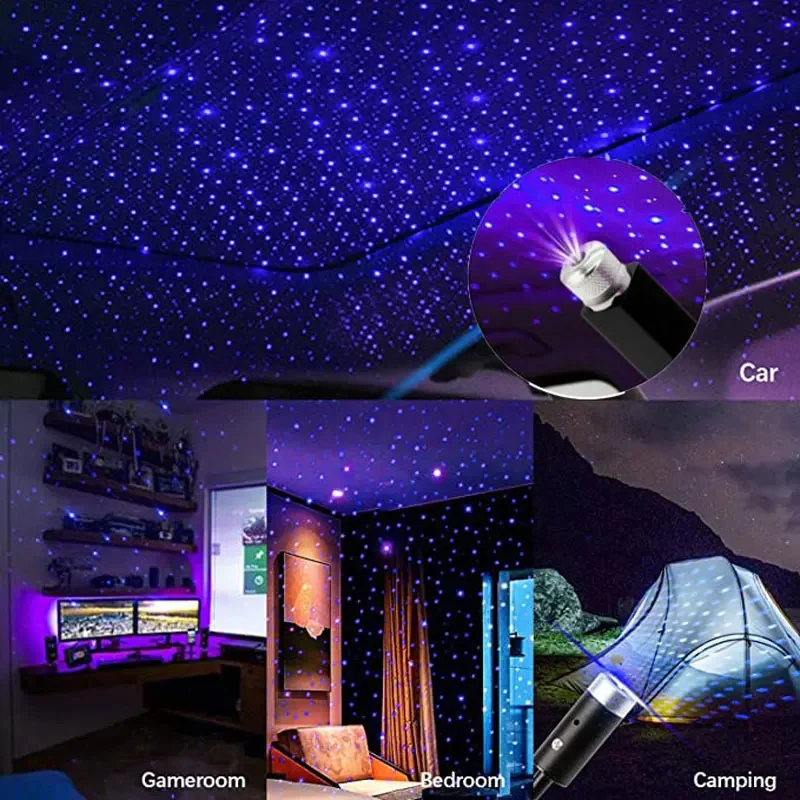 Mini Car LED Star Night Light  - Embroidery Effect 评论和价格