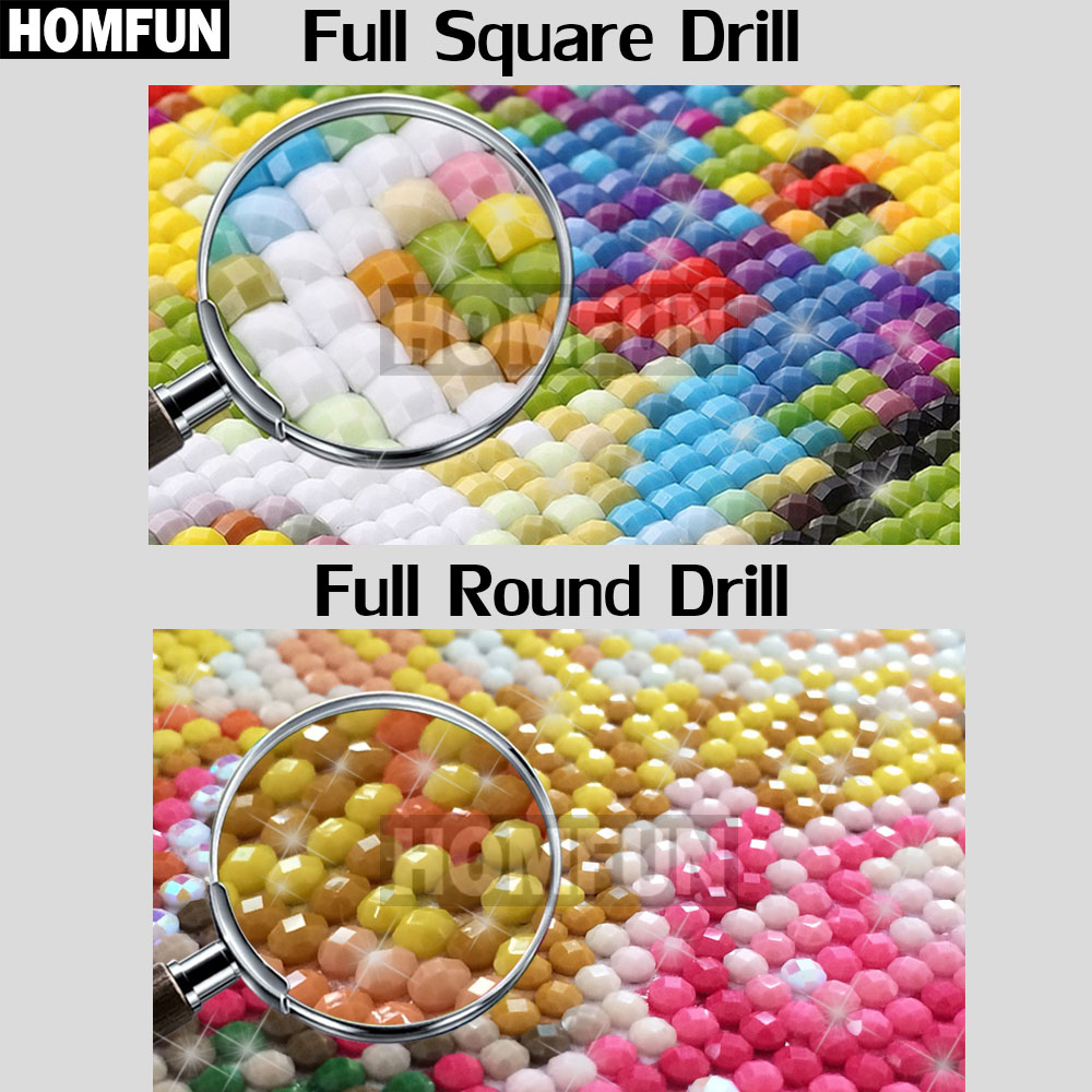 HOMFUN Art 5D Diy Diamond Pain - Embroidery Lady Bug 评论和价格