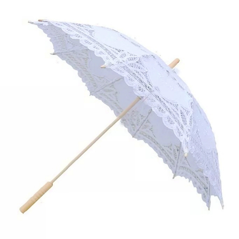 New Vintage Lace Umbrella Hand - Embroidery Wedding 评论和价格