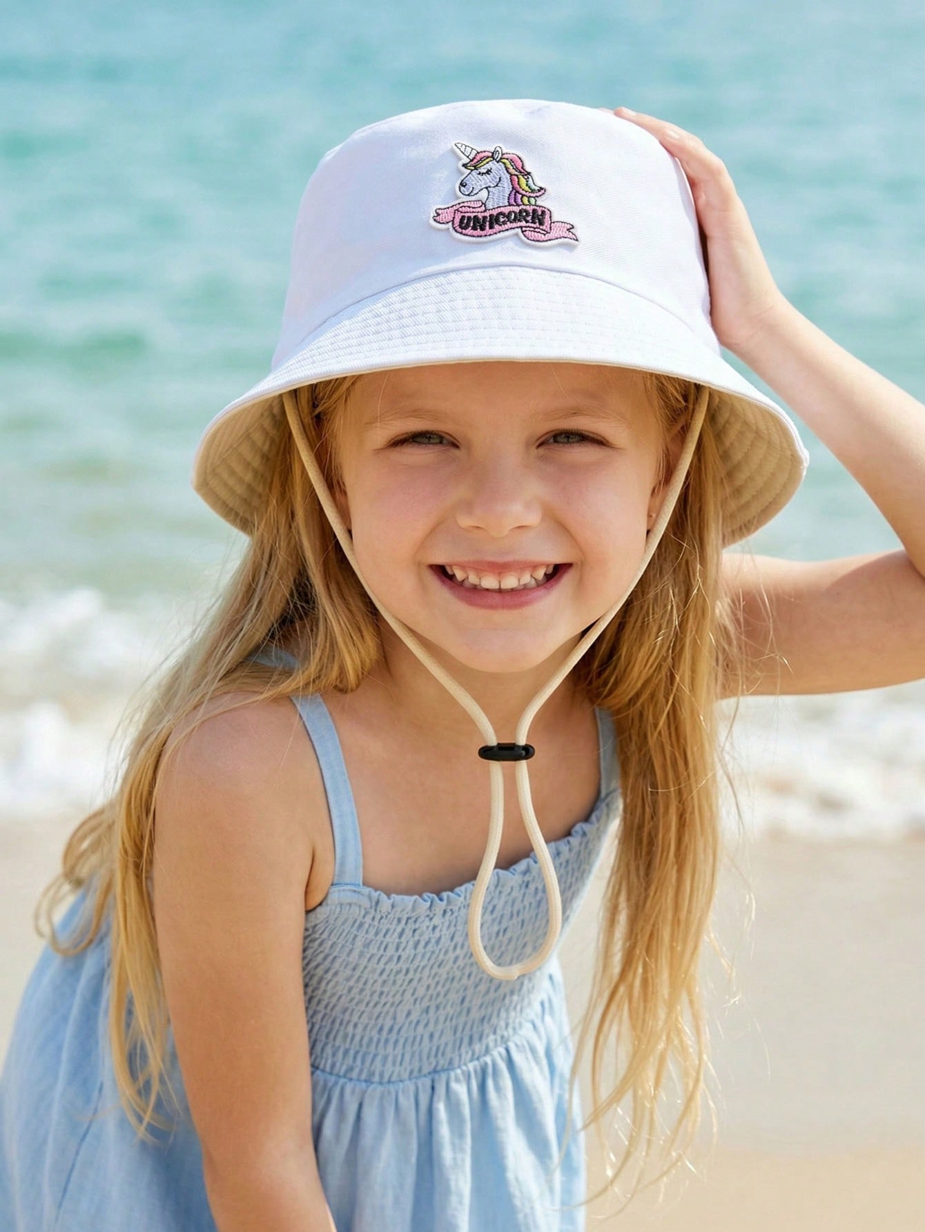 1pcs 2-6Y Girls Cartoon Unicor - Embroidery Cap 评论和价格