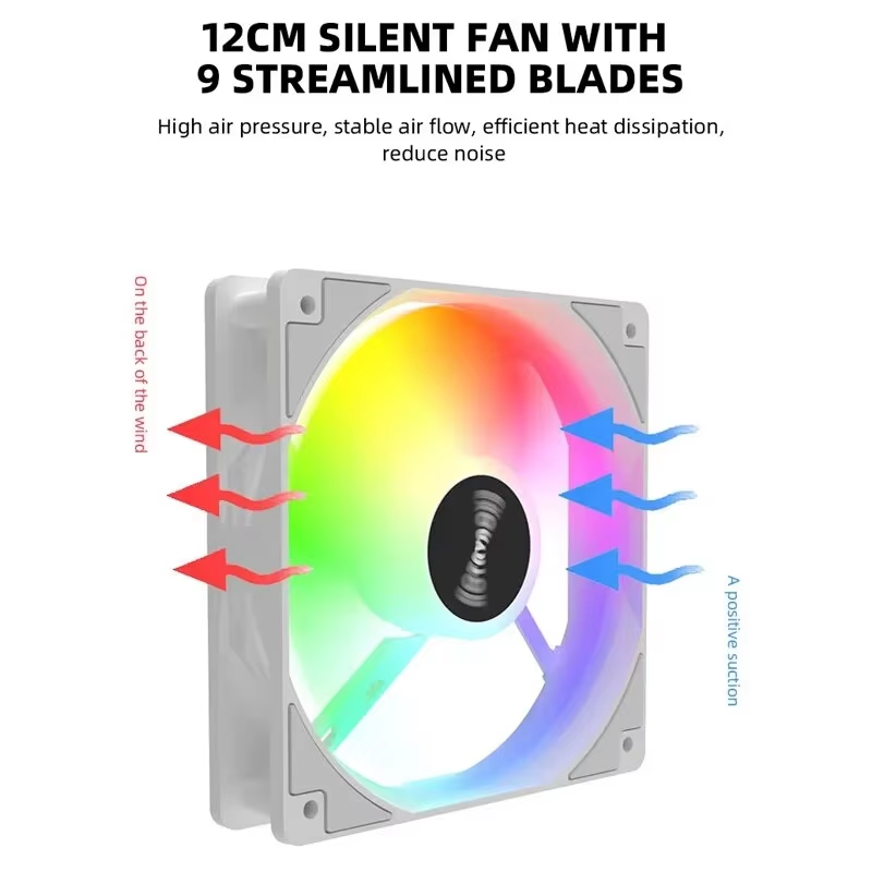120mm PC Case Fan 12V RGB Cycl - Embroidery Effect 评论和价格