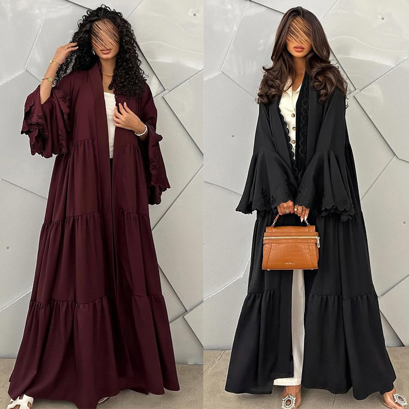Muslim Hijab Dress Women Flare - Embroidery Kebaya 评论和价格