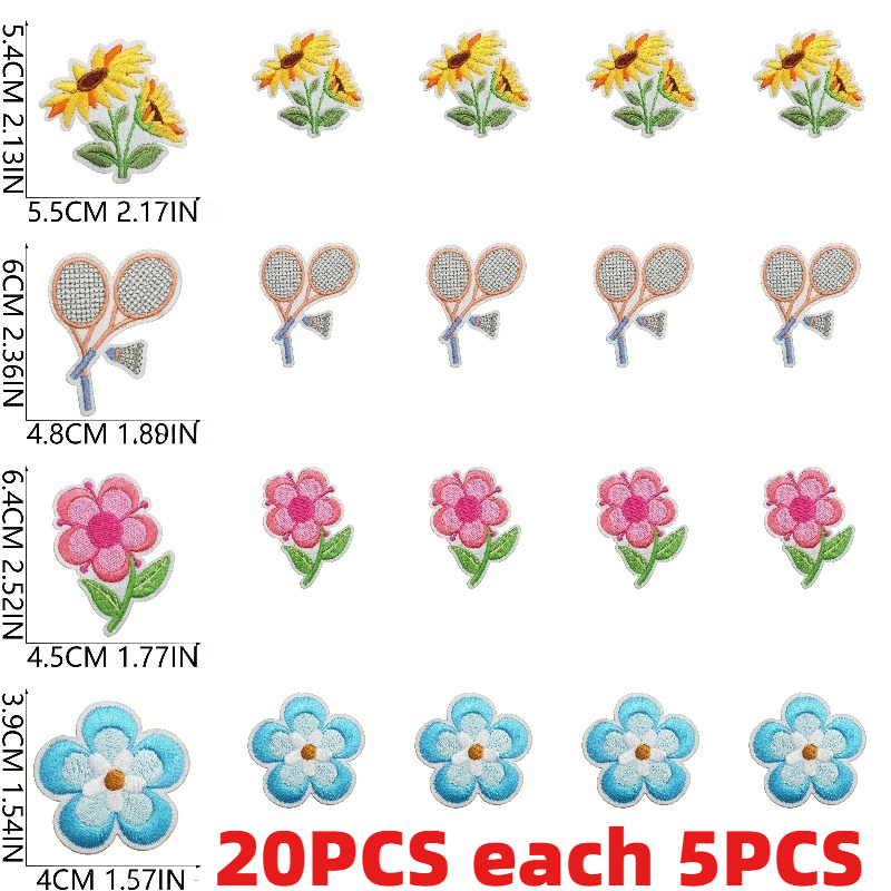 10/20PCS Bulk Spring Theme Emb - Embroidery Lady Bug 评论和价格