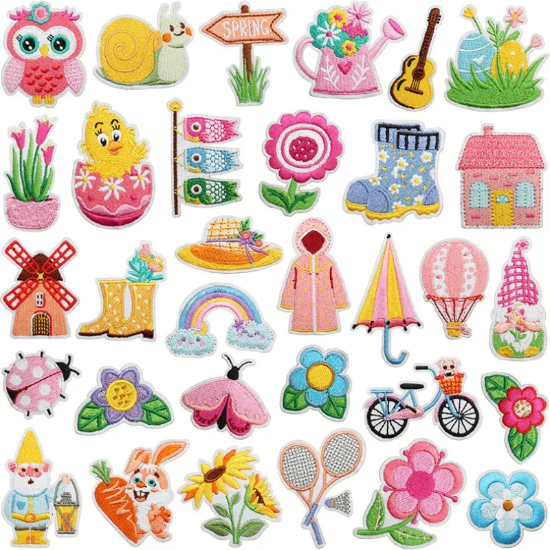 10/20PCS Bulk Spring Theme Emb - Embroidery Lady Bug 评论和价格