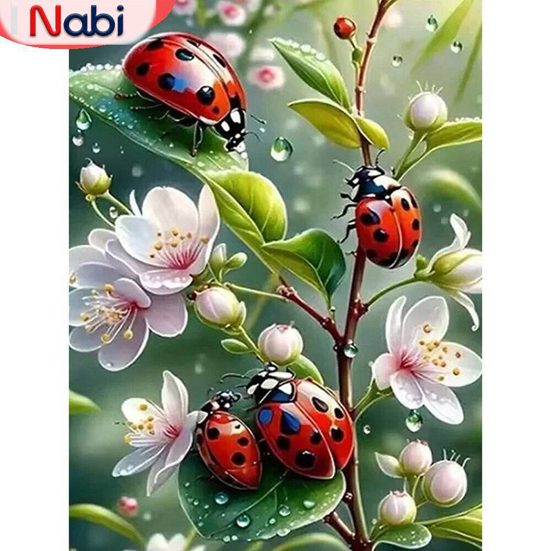 Nabi 5d Diamond Painting Ladyb - Embroidery Lady Bug 评论和价格