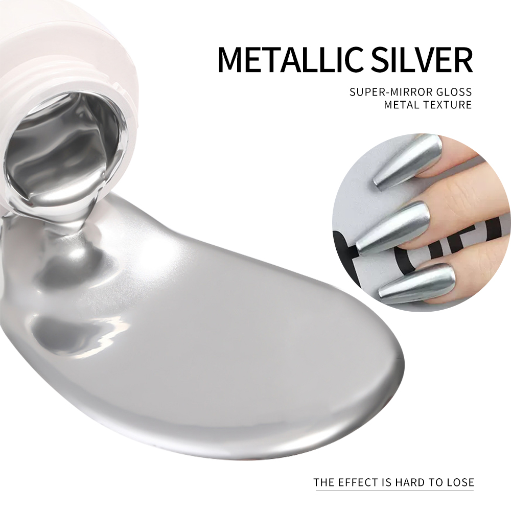 5ml Silver Gold Metallic Gel N - Embroidery Effect 评论和价格