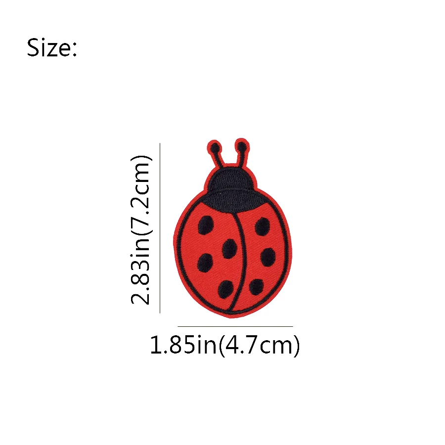 Patches for Clothes Iron on Ap - Embroidery Lady Bug 评论和价格