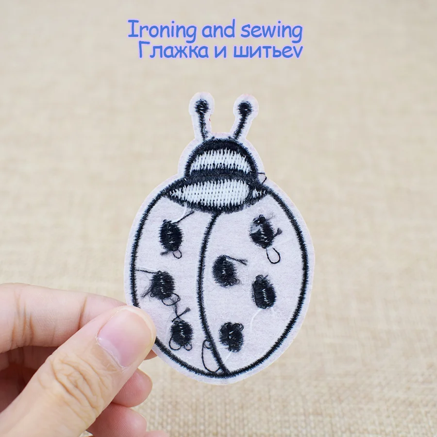 Patches for Clothes Iron on Ap - Embroidery Lady Bug 评论和价格
