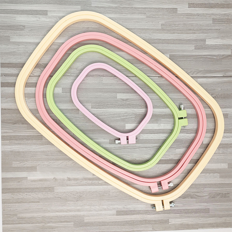 Random Color Square Circle Han - Embroidery Hoop Square 评论和价格