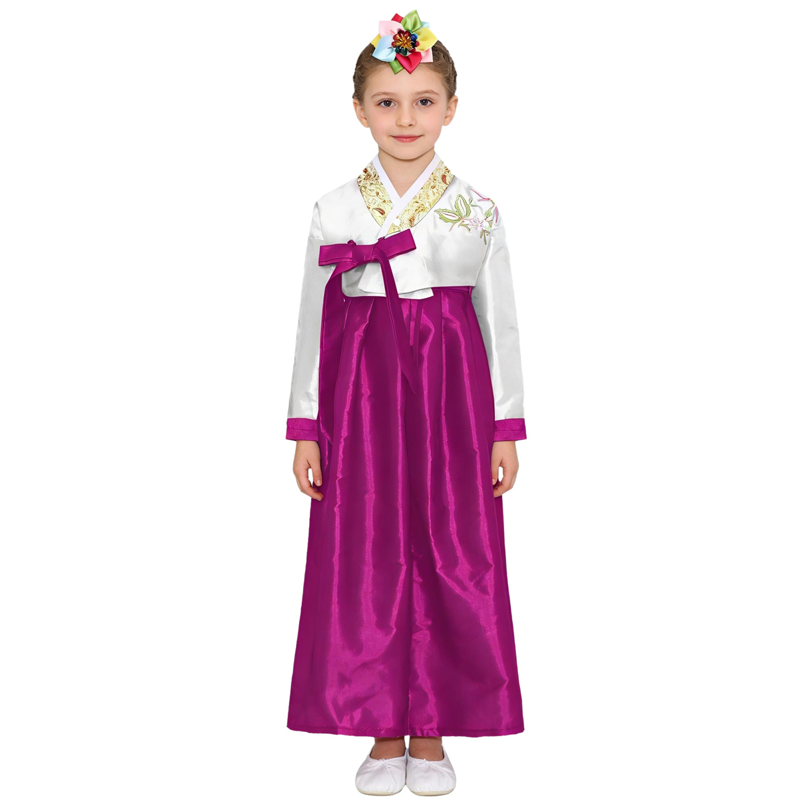 Kids Girls Korean National Han - Embroidery Wedding 评论和价格