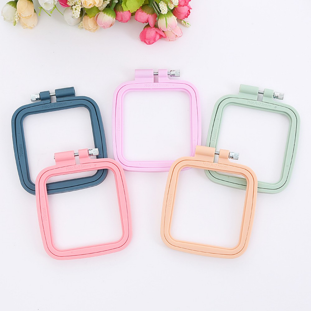 Oval/Square Plastic Embroidery - Embroidery Hoop Square 评论和价格