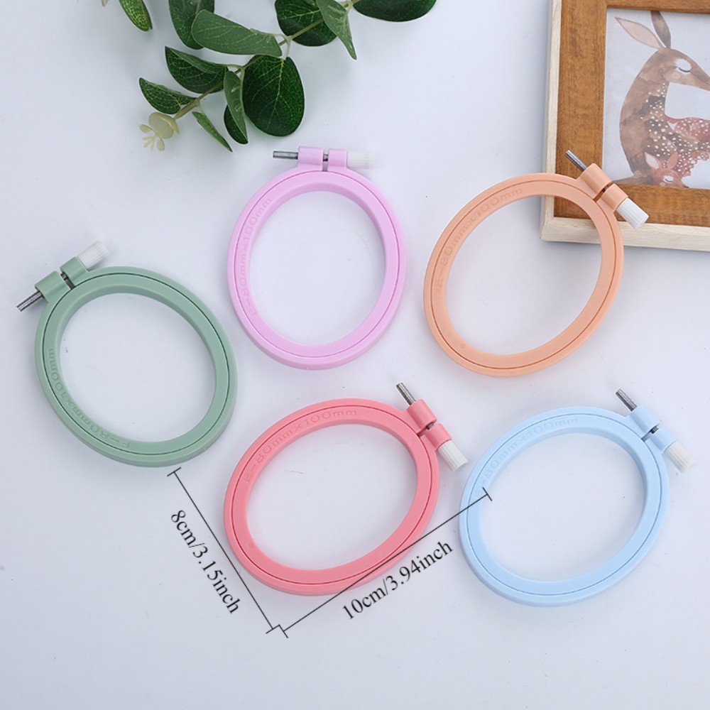 Oval/Square Plastic Embroidery - Embroidery Hoop Square 评论和价格