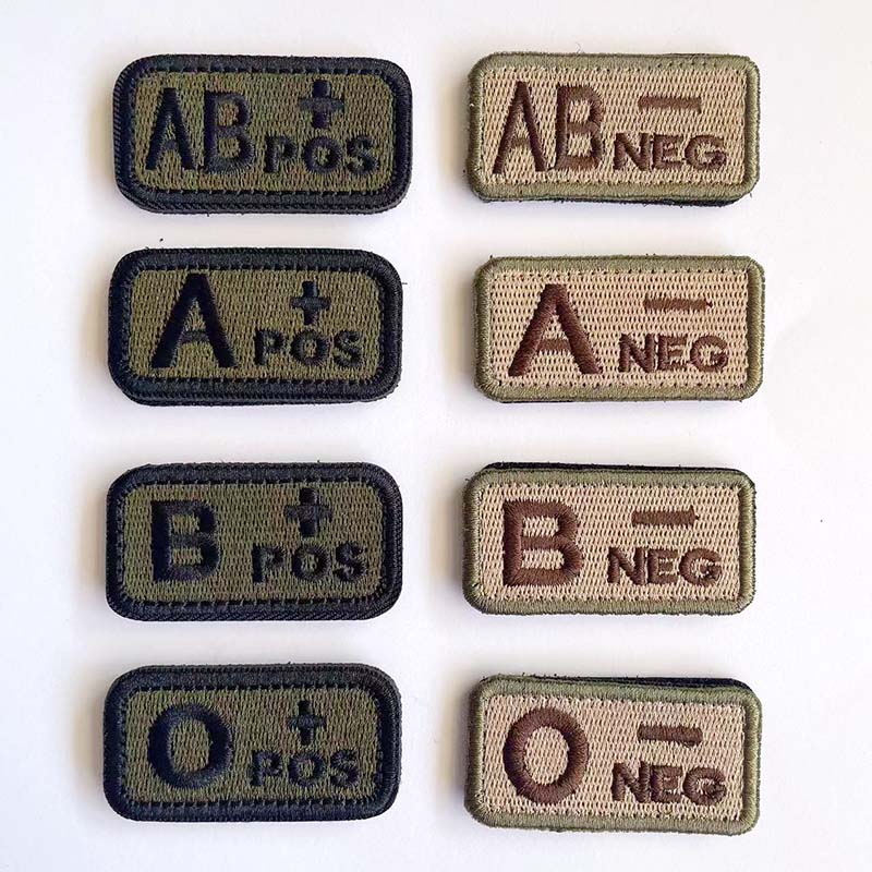 1 /2 PCS,A B AB O POS-NEG Bloo - Embroidery Fonts 评论和价格