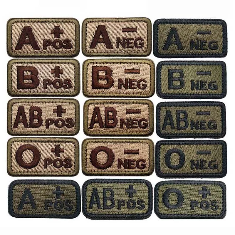 1 /2 PCS,A B AB O POS-NEG Bloo - Embroidery Fonts 评论和价格