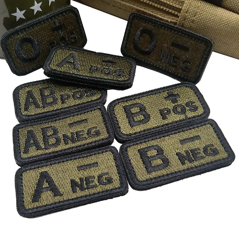 1 /2 PCS,A B AB O POS-NEG Bloo - Embroidery Fonts 评论和价格