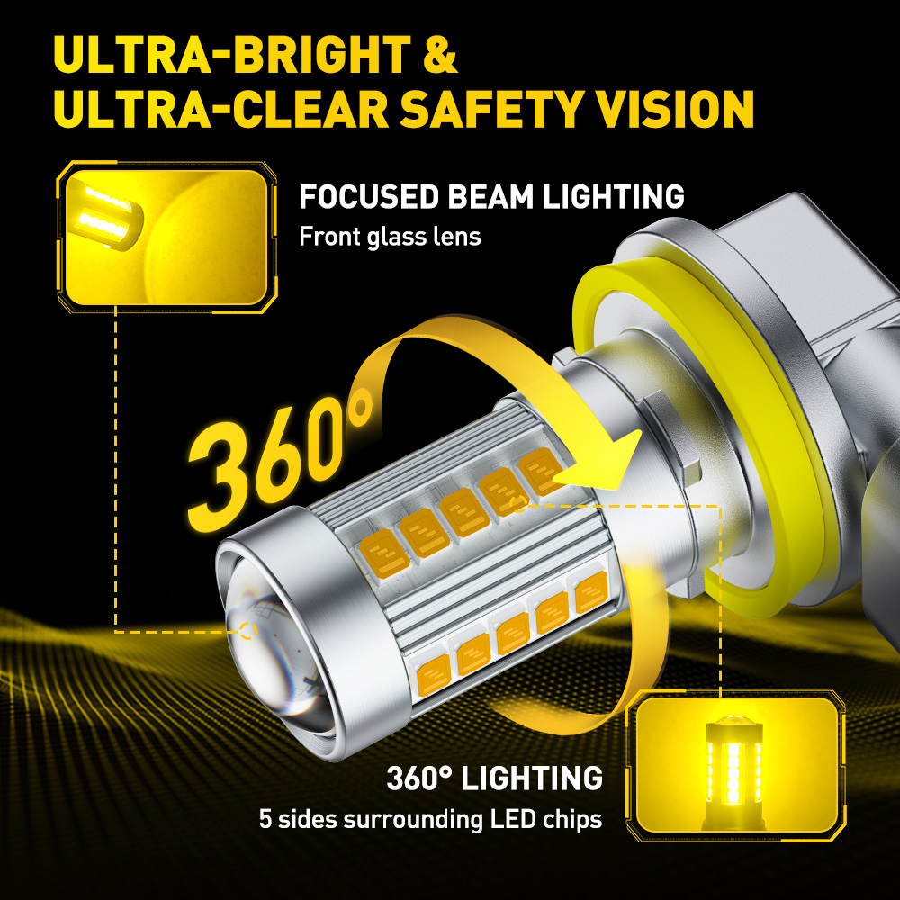 AUXITO 6G27 Fog Light H8 H9 H1 - Embroidery Effect 评论和价格